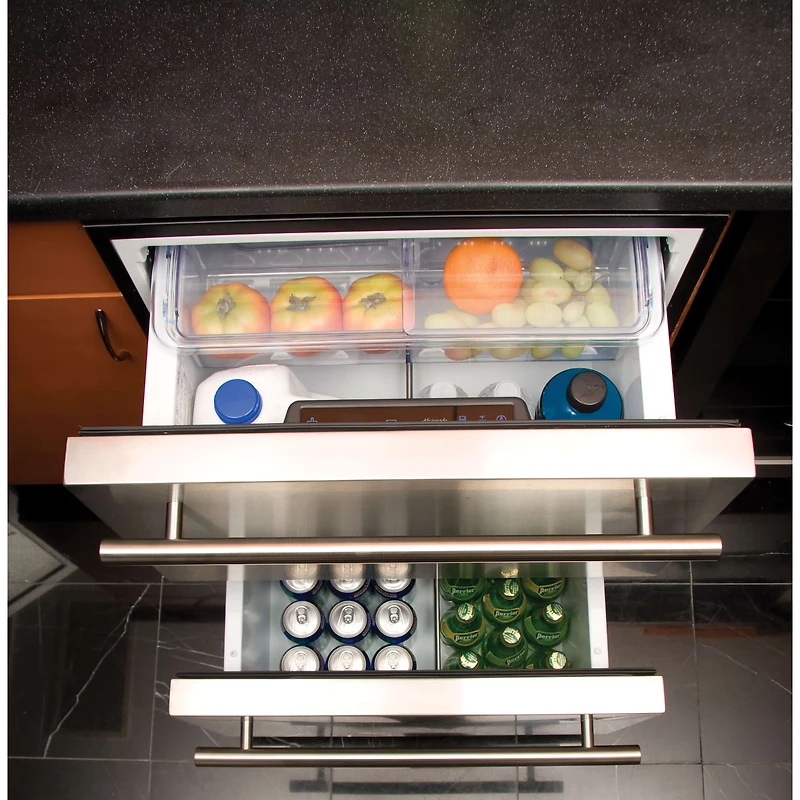 5.4 Cu. Ft. Stainless Built-In Dual-Drawer Refrigerator