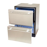 5.4 Cu. Ft. Stainless Built-In Dual-Drawer Refrigerator