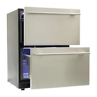 5.4 Cu. Ft. Stainless Built-In Dual-Drawer Refrigerator