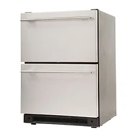 5.4 Cu. Ft. Stainless Built-In Dual-Drawer Refrigerator