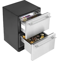 5.4 Cu. Ft. Stainless Built-In Dual-Drawer Refrigerator