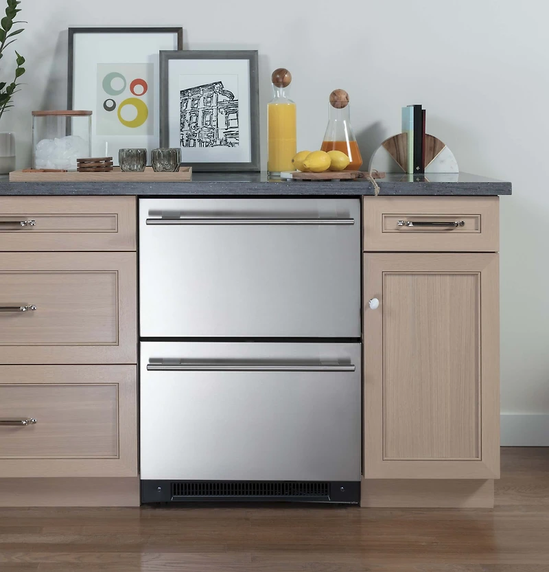 5.4 Cu. Ft. Stainless Built-In Dual-Drawer Refrigerator