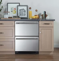5.4 Cu. Ft. Stainless Built-In Dual-Drawer Refrigerator