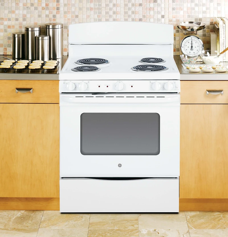 5.0 Cu. Ft. White Free-Standing Electric Range