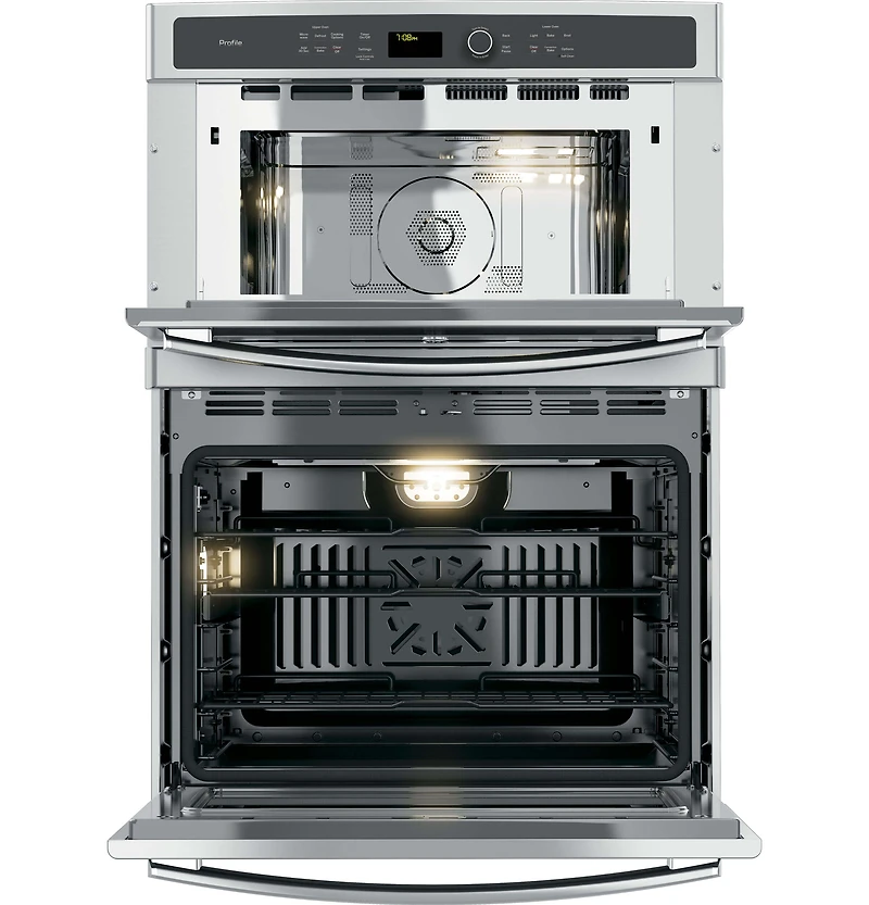Stainless Steel Profile Series 30 inch Built-In Combination Convection Microwave/Convection Wall Oven