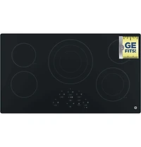 36 inch Black 5 Burner Electric Cooktop - OPEN BOX