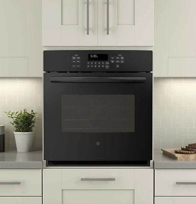 Black 27 inch Built-In Single Convection Wall Oven