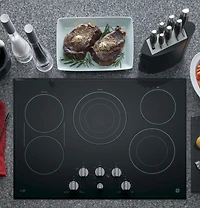 Stainless Cafe 30 inch 5 Burner Electric Cooktop