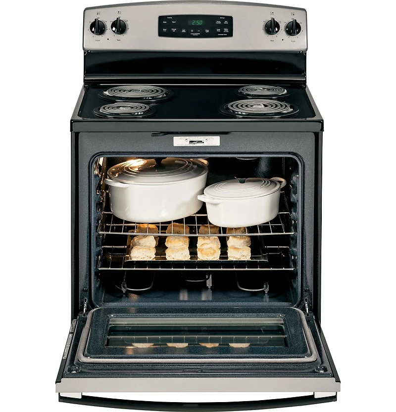 5.3 Cu. Ft. Silver Freestanding Electric Range