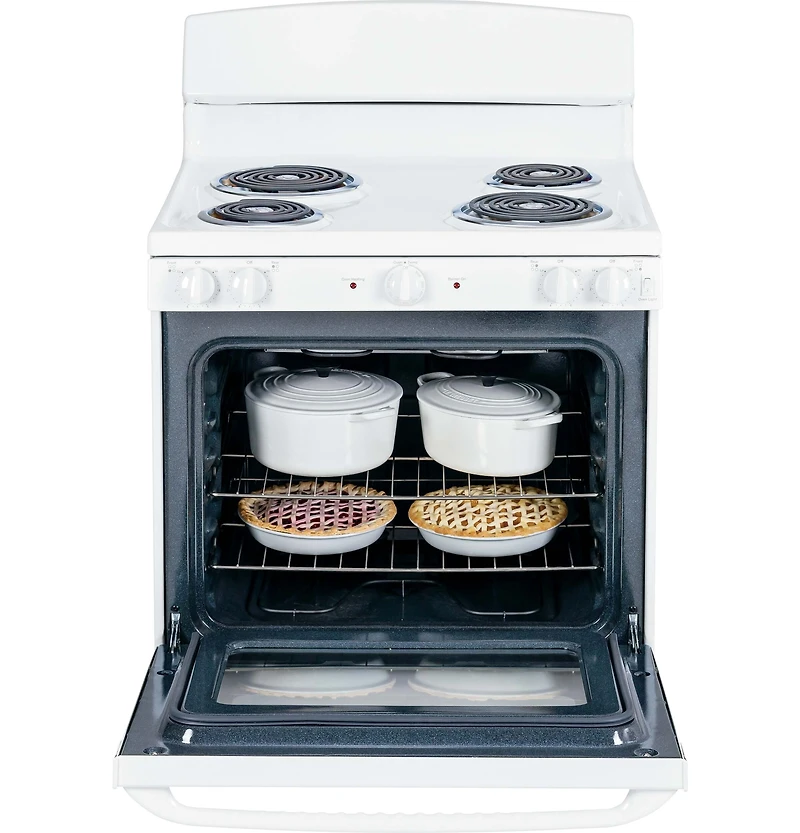 5.0 Cu. Ft. White Electric Coil Range