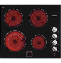 24 inch Black 4 Burner Electric Cooktop