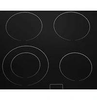 24 inch Black 4 Burner Electric Cooktop