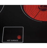 24 inch Black 4 Burner Electric Cooktop