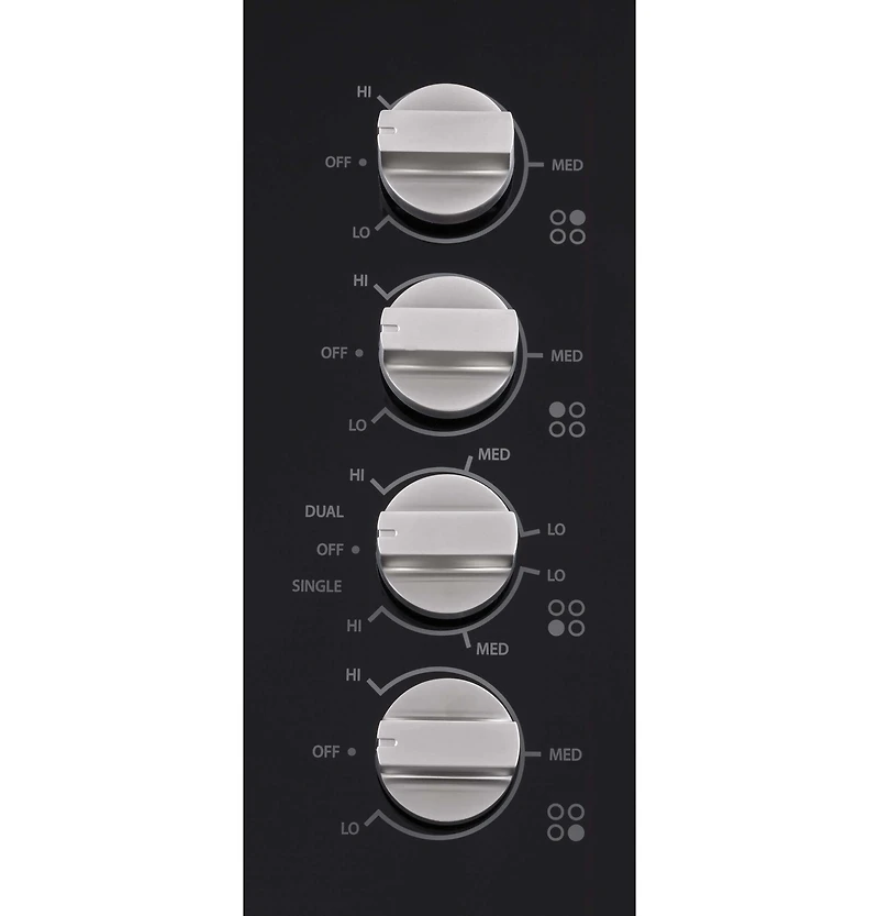 24 inch Black 4 Burner Electric Cooktop