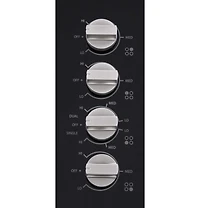 24 inch Black 4 Burner Electric Cooktop