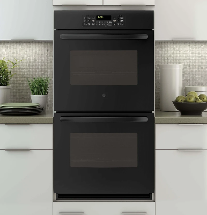 Black 27 inch Built-In Double Wall Oven
