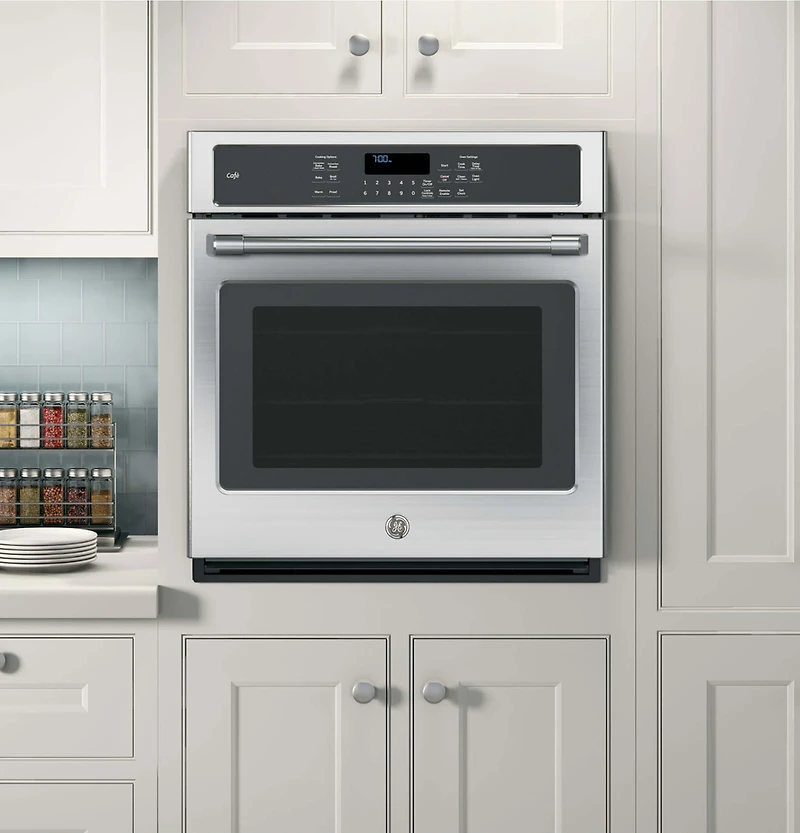 Stainless Steel Cafe Series 27 inch Built-In Single Convection Wall Oven