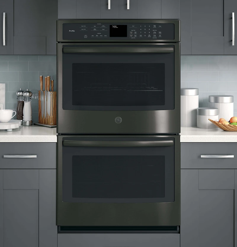 Black Stainless Profile Series inch Built-In Double Wall Oven with Convection