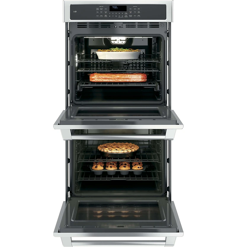 Stainless Steel Cafe Series 27 inch Built-in Double Wall Oven with Convection