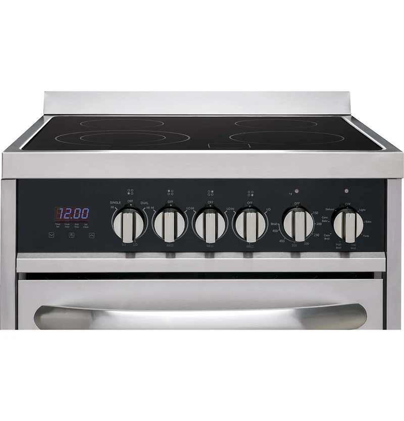 Stainless 24 inch 2.0 Cu. Ft. Electric Free-Standing Range