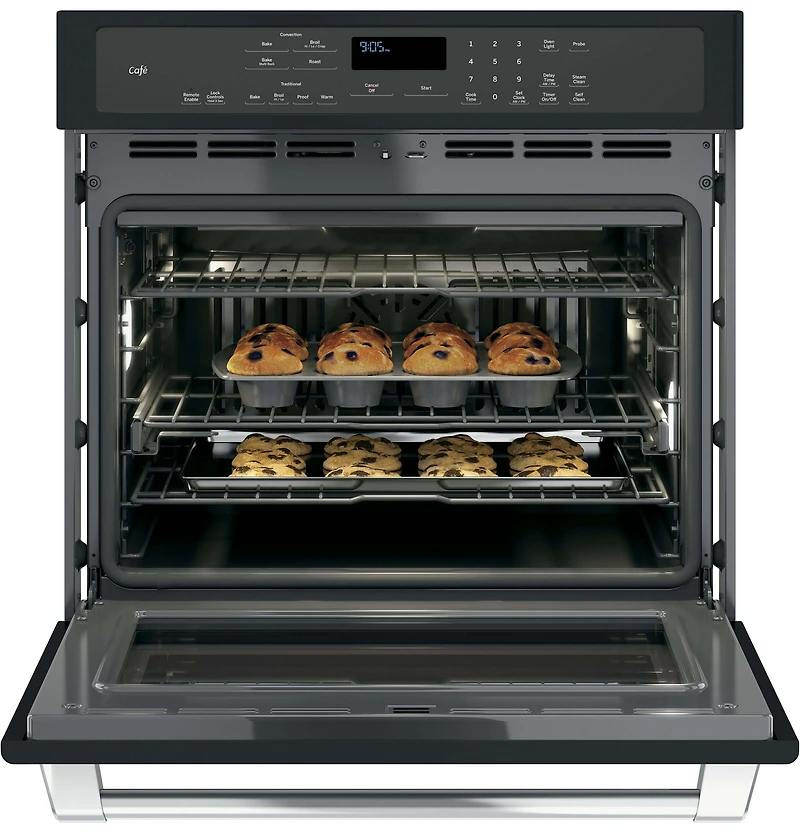 Black Slate Cafe Series 30 inch Built-In Single Convection Wall Oven