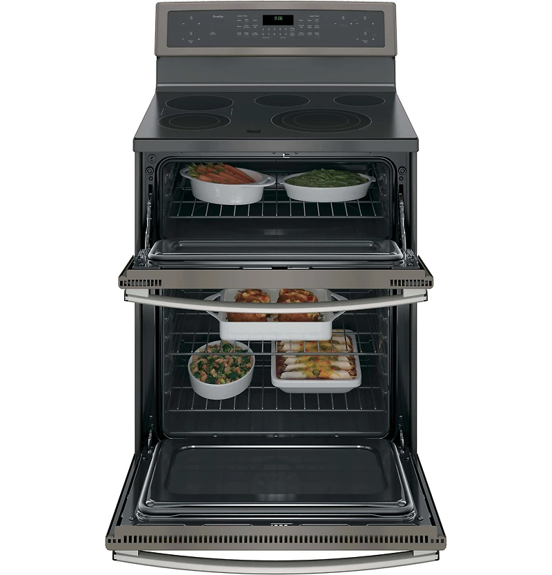 6.6 Cu. Ft. Slate Free-Standing Electric Double Oven Convection Range