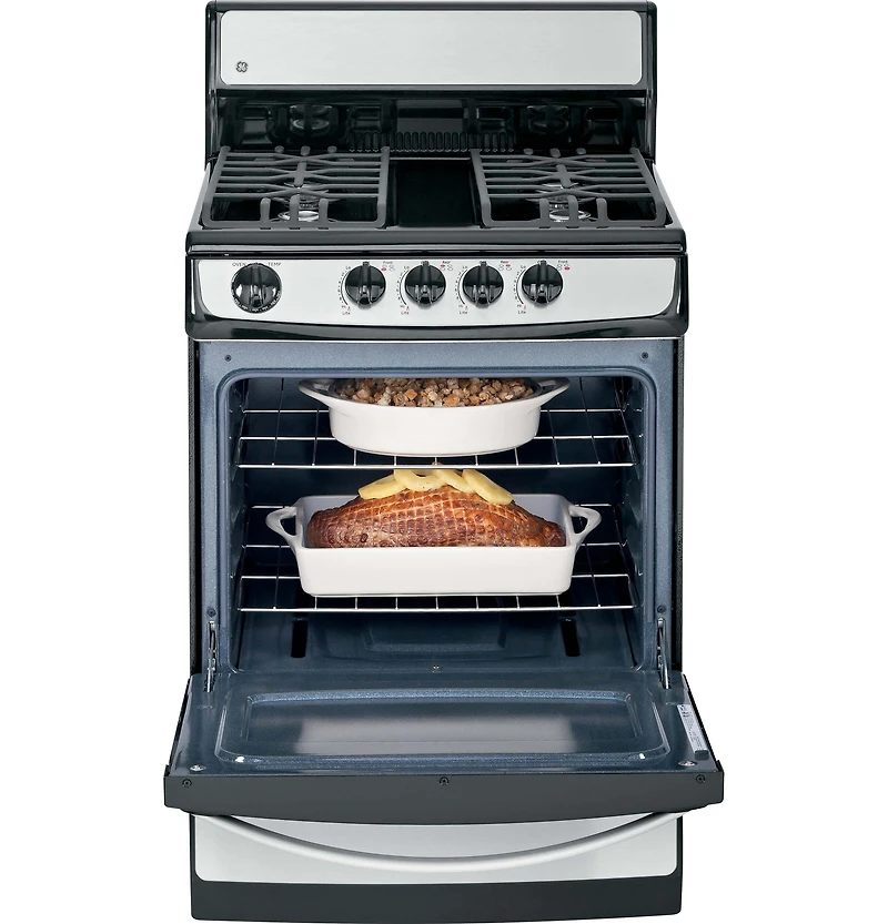 3.0 Cu. Ft. Stainless Steel Standard Clean Free-Standing Gas Range