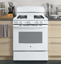 5.0 Cu. Ft. White Free-Standing Gas Range