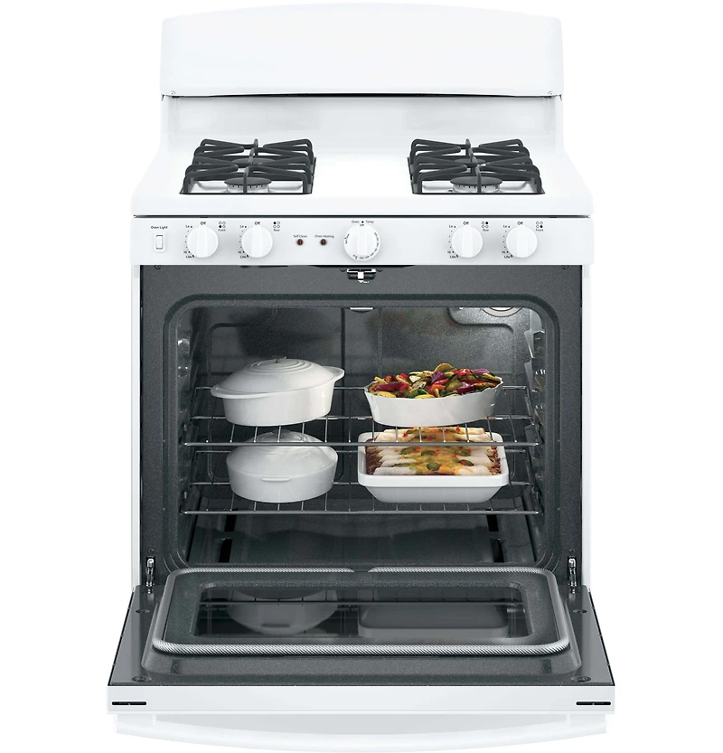 5.0 Cu. Ft. White Free-Standing Gas Range