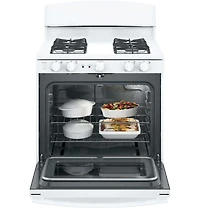 5.0 Cu. Ft. White Free-Standing Gas Range