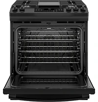 5.3 Cu. Ft. Black Slide-In Front Control Convection Gas Range