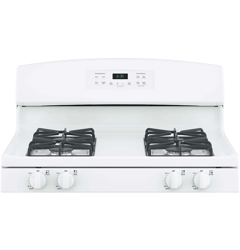 Cu. Ft. White Free-Standing Gas Range