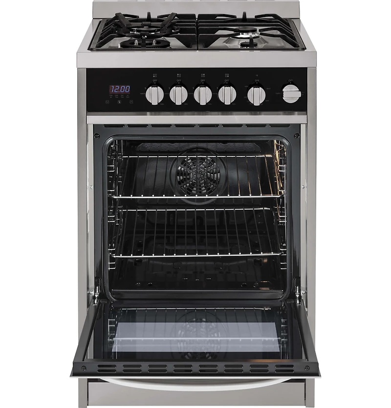 Stainless 24 inch 2.0 Cu. Ft. Gas Free-Standing Range