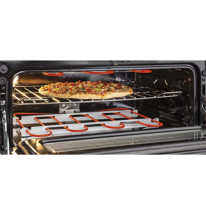 6.8 Cu. Ft. Black Stainless Free-Standing Gas Double Oven Convection Range