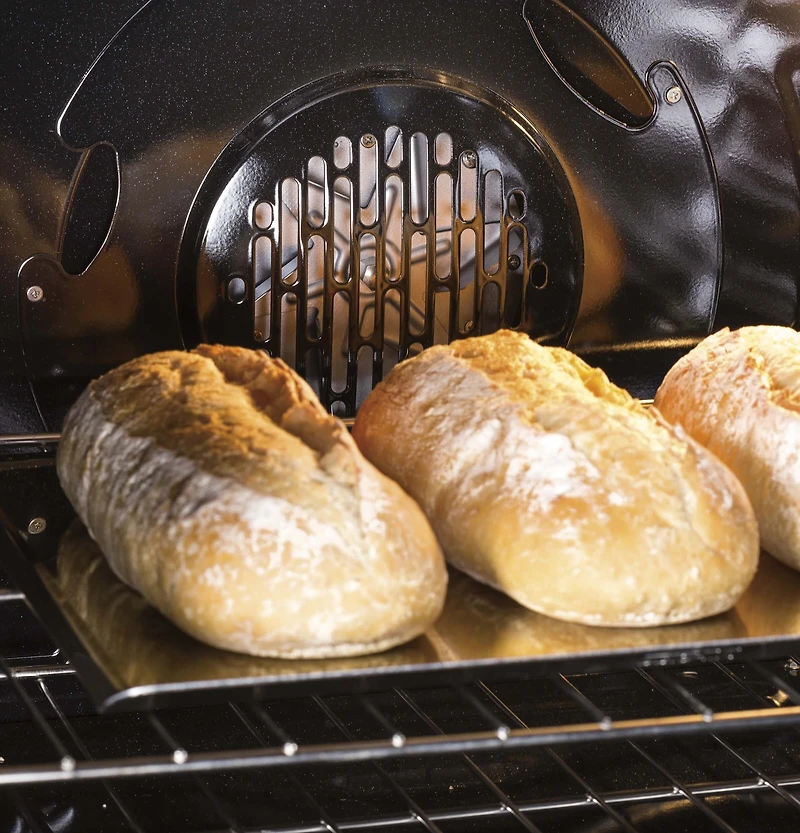 6.8 Cu. Ft. Black Stainless Free-Standing Gas Double Oven Convection Range