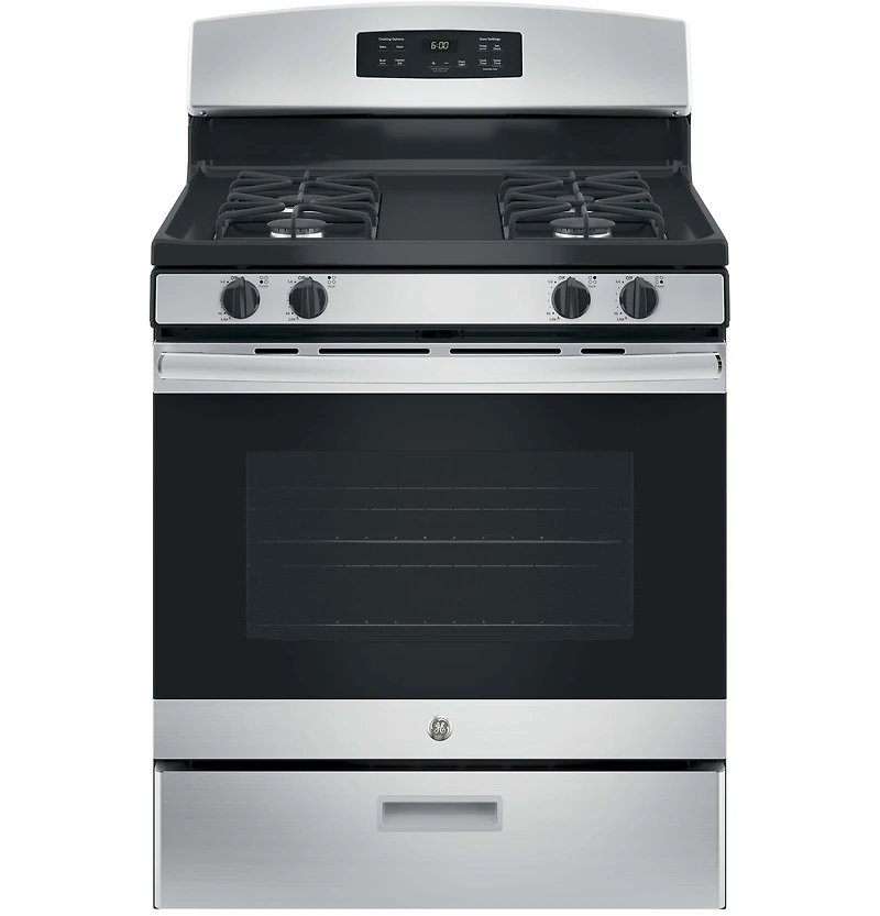 4.8 Cu. Ft. Free-Standing Gas Range - Stainless Steel