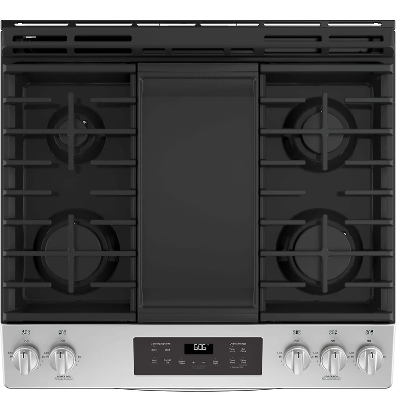 5.3 Cu. Ft. Stainless 5 Burner Gas Range