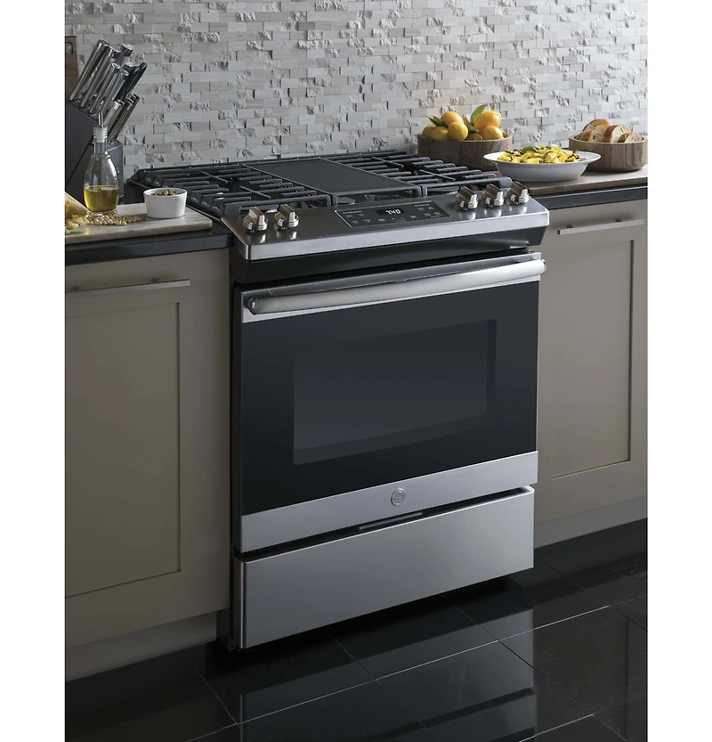 5.3 Cu. Ft. Stainless 5 Burner Gas Range