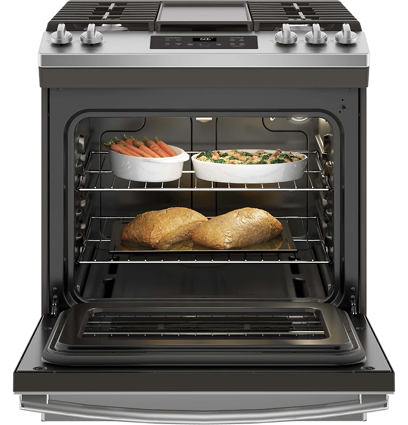 5.3 Cu. Ft. Stainless 5 Burner Gas Range