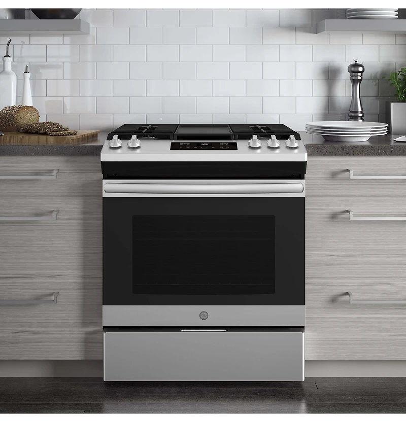 5.3 Cu. Ft. Stainless 5 Burner Gas Range