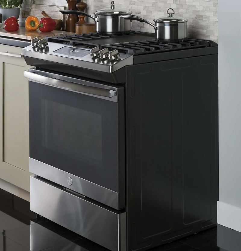 5.3 Cu. Ft. Stainless 5 Burner Gas Range
