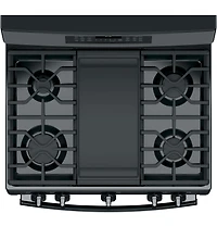 6.8 Cu. Ft. Black Free-Standing Gas Double Oven Convection Range