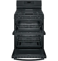 6.8 Cu. Ft. Black Free-Standing Gas Double Oven Convection Range