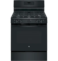 5.0 Cu. Ft. Black 5 Burner Gas Range