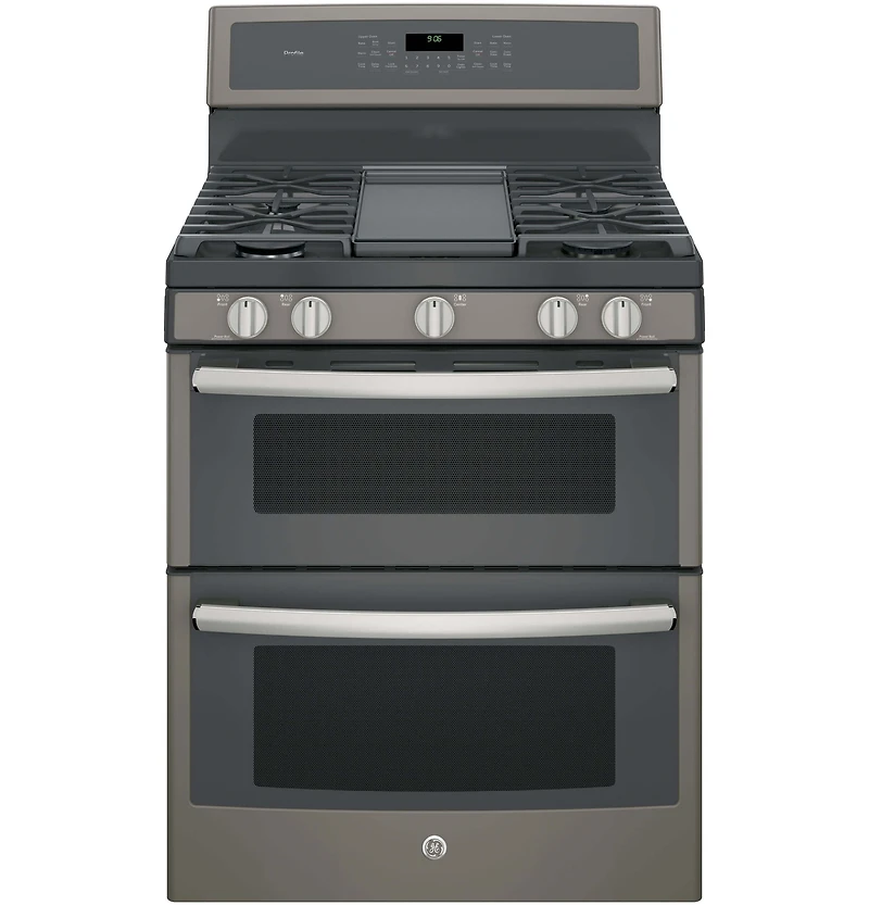 6.8 Cu. Ft. Slate Free-Standing Gas Double Oven Convection Range
