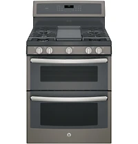 6.8 Cu. Ft. Slate Free-Standing Gas Double Oven Convection Range