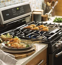 6.8 Cu. Ft. Slate Free-Standing Gas Double Oven Convection Range