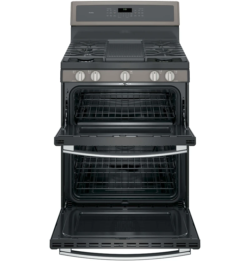 6.8 Cu. Ft. Slate Free-Standing Gas Double Oven Convection Range