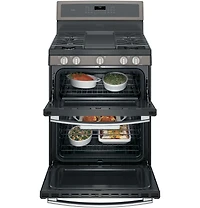6.8 Cu. Ft. Slate Free-Standing Gas Double Oven Convection Range
