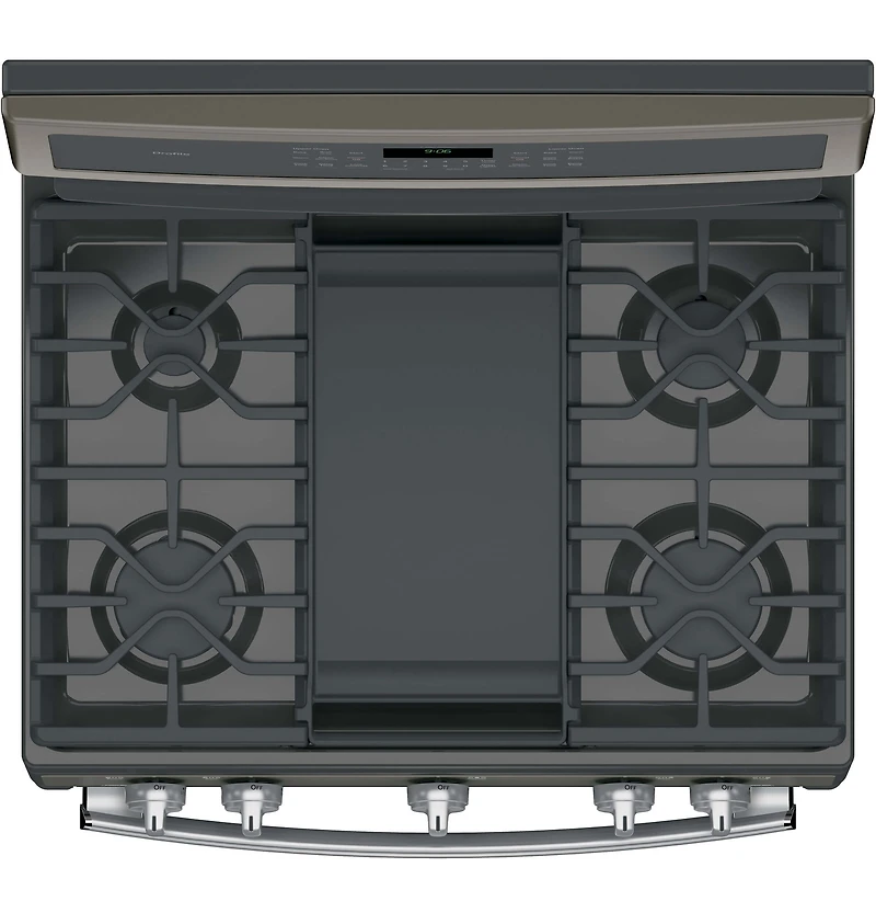 6.8 Cu. Ft. Slate Free-Standing Gas Double Oven Convection Range